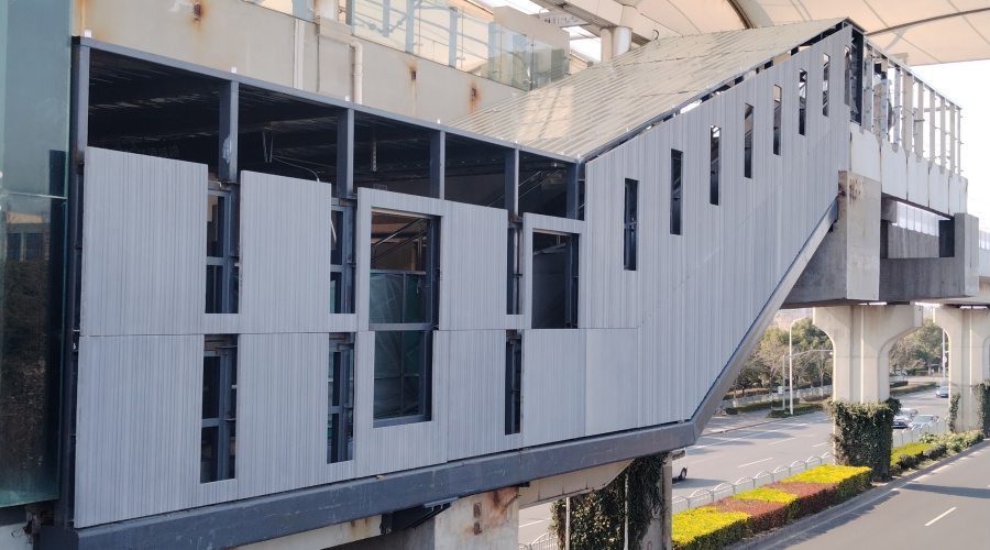 飾紀上品UHPC廠家-上海外南站UHPC肌理板工程案例