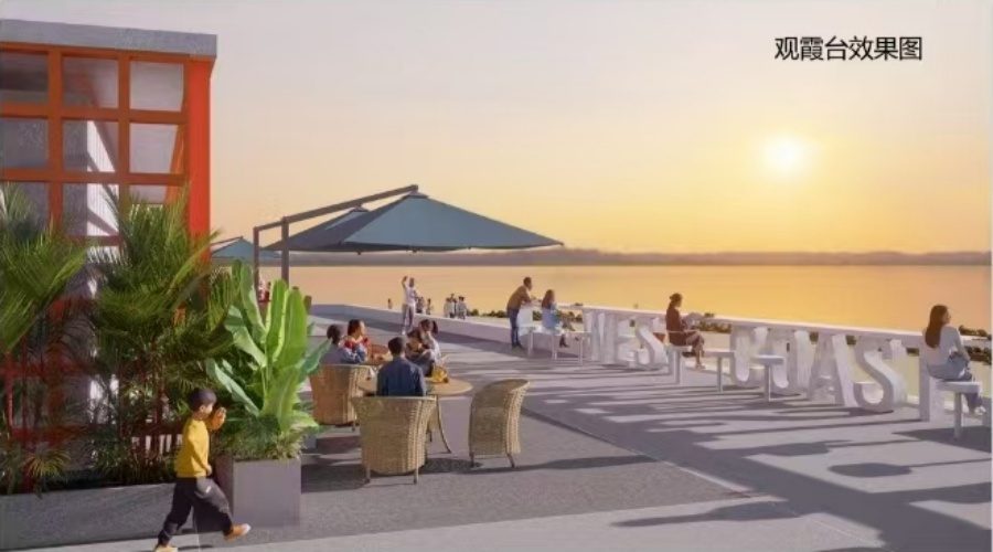 飾紀(jì)上品UHPC廠家-海南海口岸線UHPC坐凳與吧臺(tái)工程案例