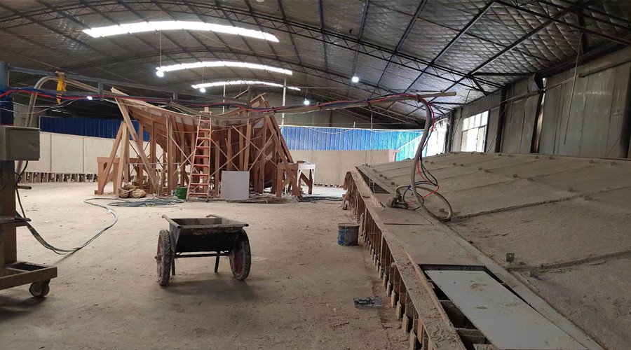 GRC構(gòu)件生產(chǎn)中 GRC構(gòu)件生產(chǎn)中