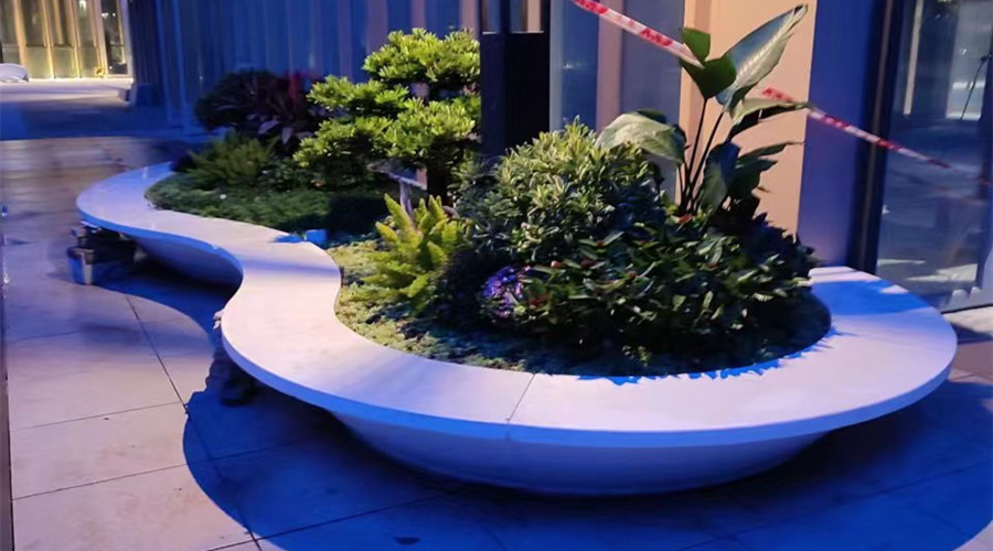 珠海博創總部大廈GRC坐凳項目 珠海博創總部大廈GRC坐凳項目