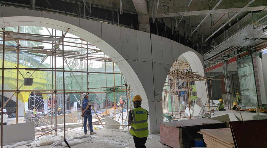 三亞保利漫海棠GRG材料定制項目