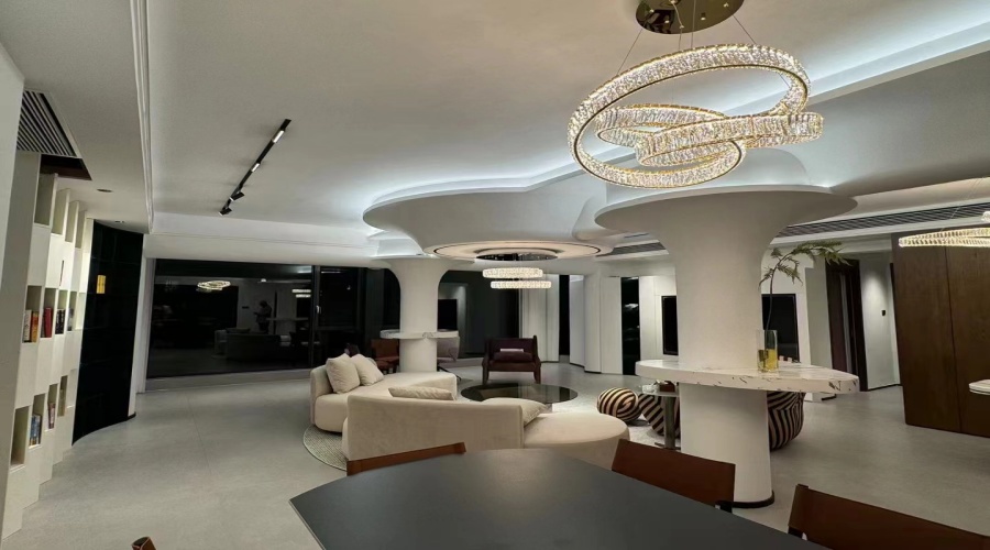 清遠別墅美林湖GRG柱子天花項目