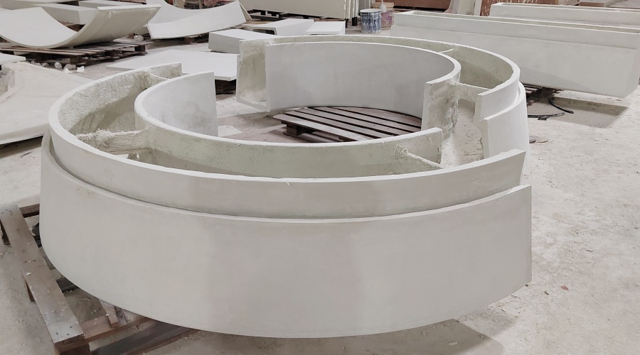 惠州大亞灣石化區(qū)綜合能源站GRC樹(shù)池坐凳項(xiàng)目