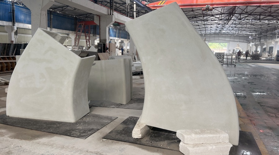 廣州海珠區(qū)琶洲展館GRC坐凳的工程案例