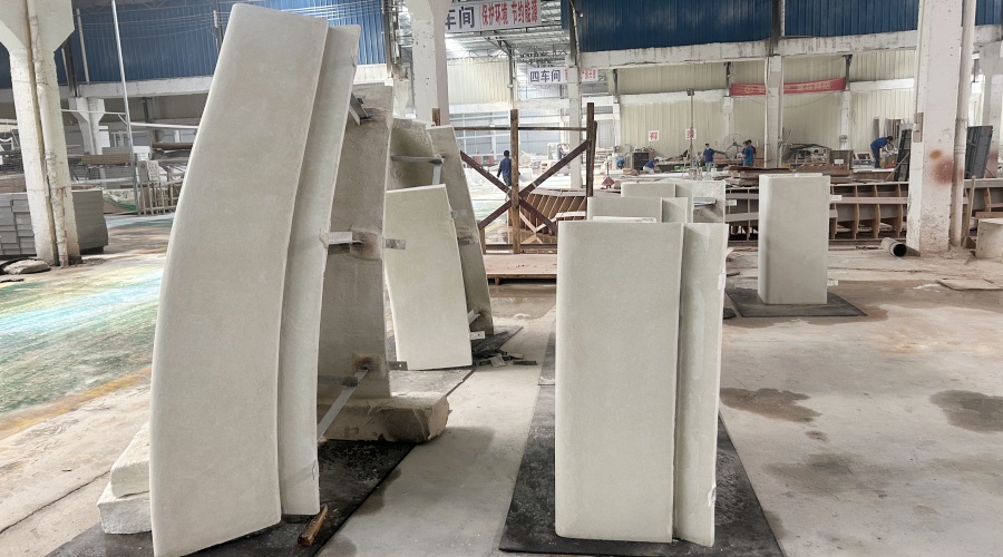 廣州海珠區(qū)琶洲展館GRC坐凳的工程案例