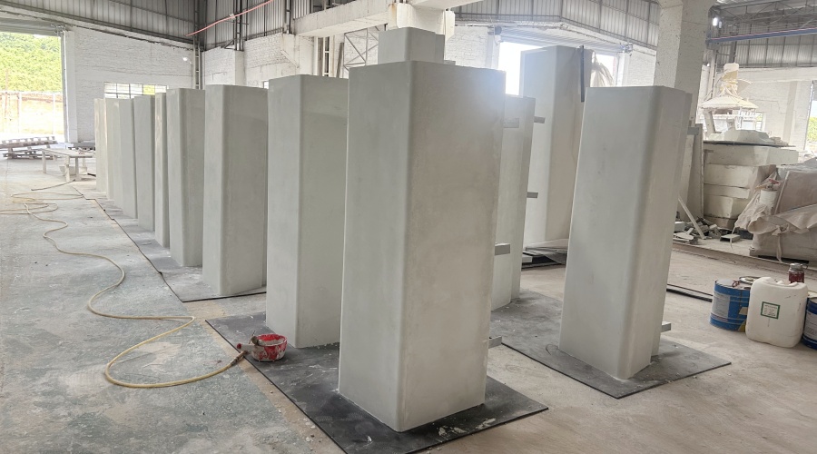 廣州海珠區(qū)琶洲展館GRC坐凳的工程案例