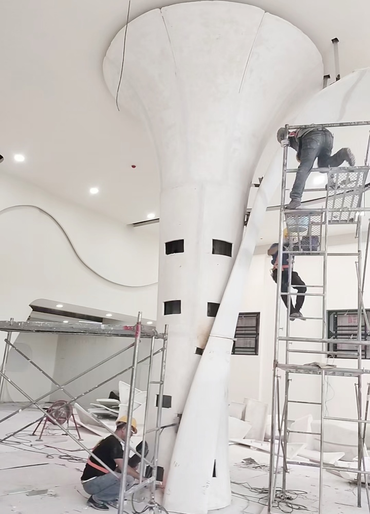 浙江溫州樂清GRG吧臺柱子的創新工程 浙江溫州樂清GRG吧臺柱子的創新工程