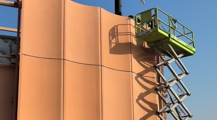 上海新嘉中心UHPC幕墻板工程