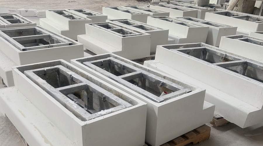 茂名那霍服務(wù)區(qū)GRC坐凳底座