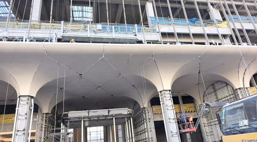 UHPC構件安裝現場